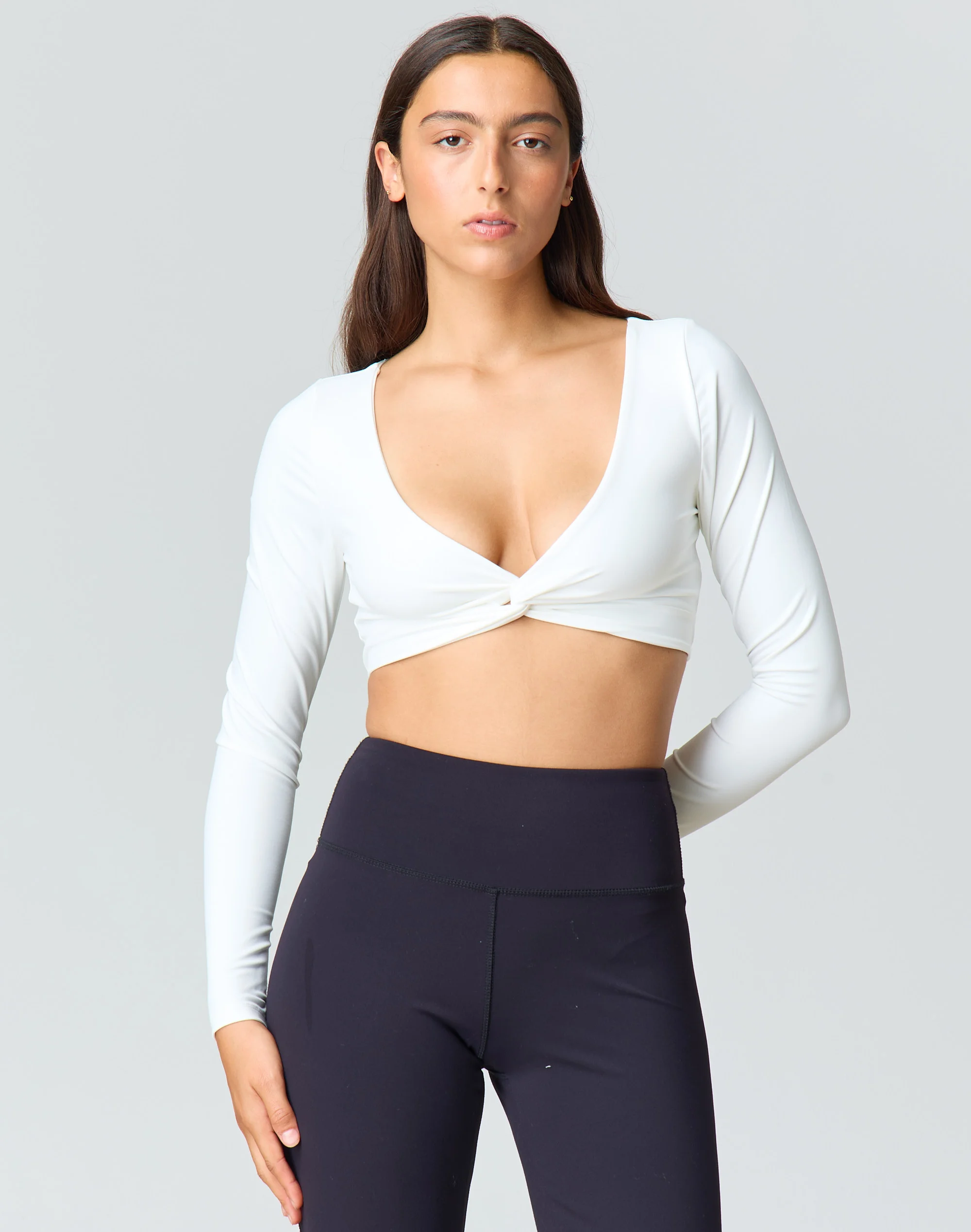 Longsleeve Twist Active Top Milk
