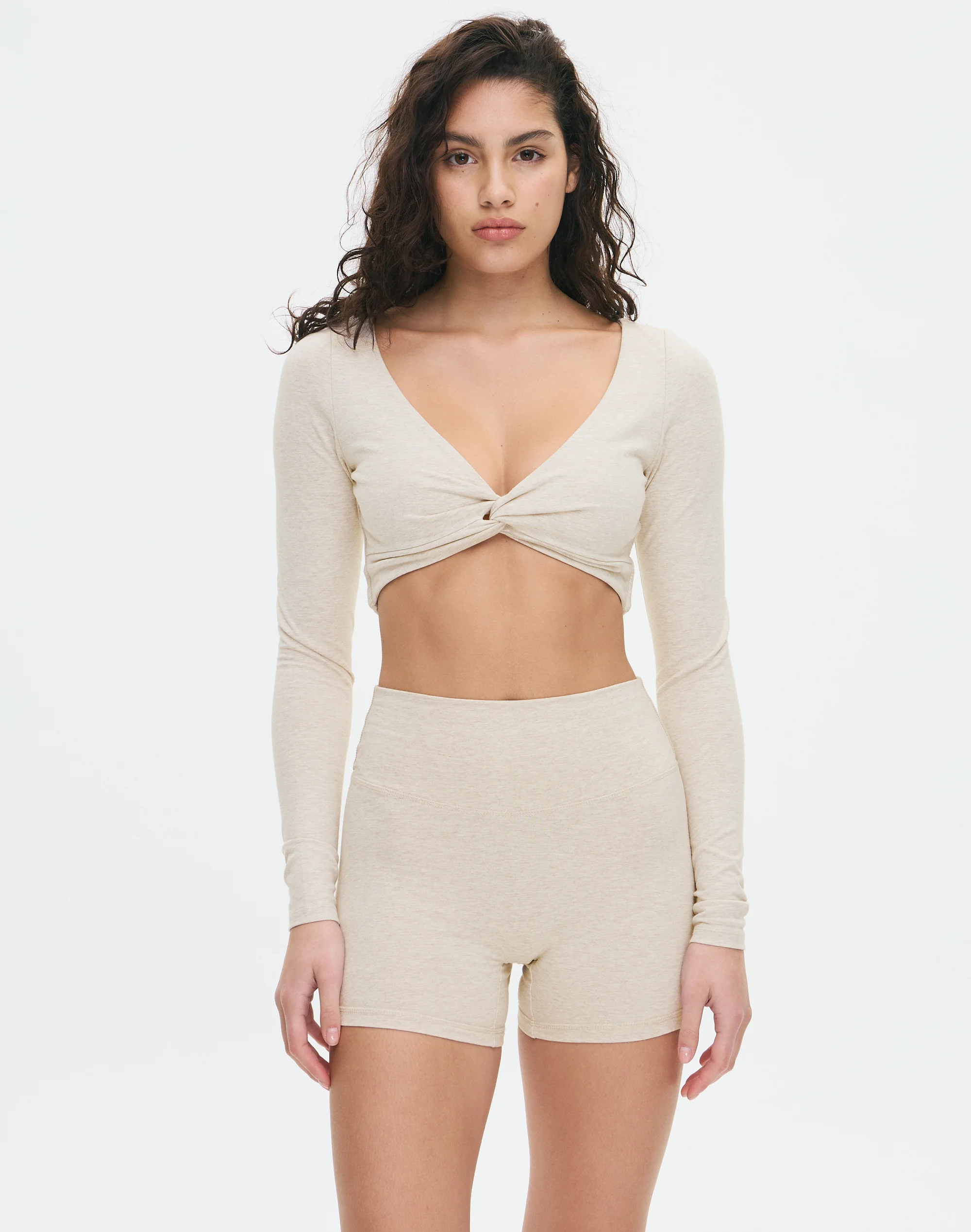 Longsleeve Twist Active Top Hazy Marle