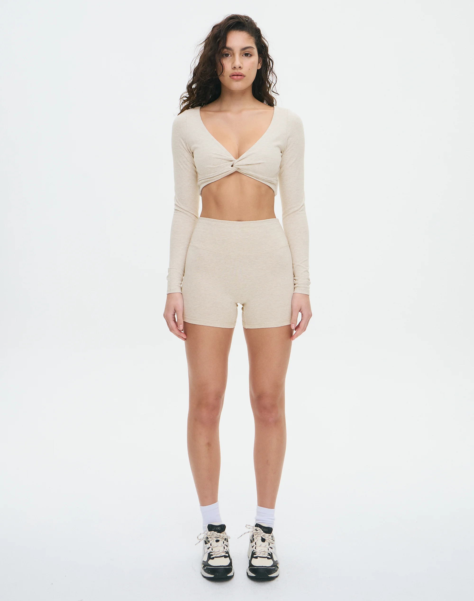 Longsleeve Twist Active Top Hazy Marle