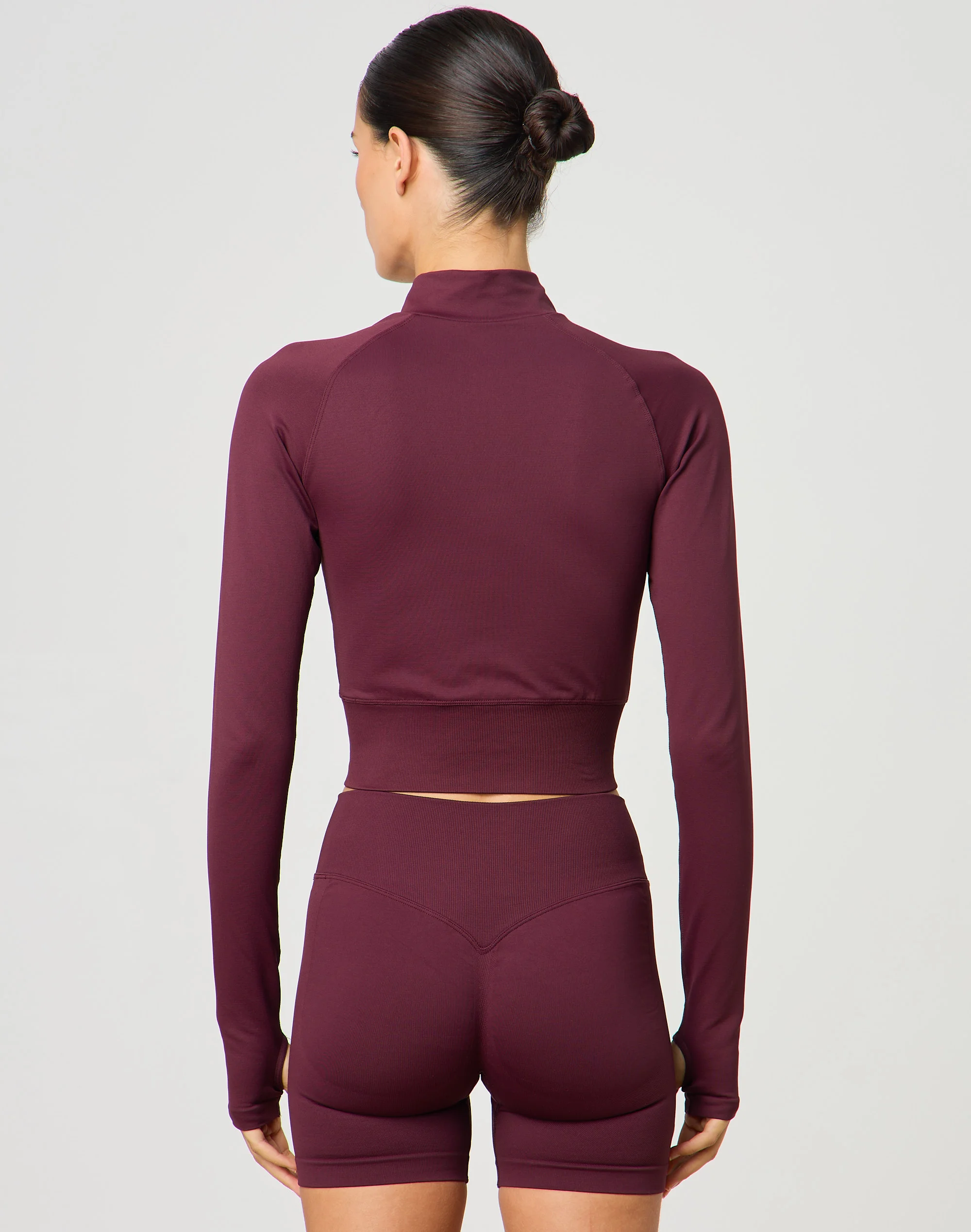 Active Seamless Longsleeve Zip Top Spicy Ember