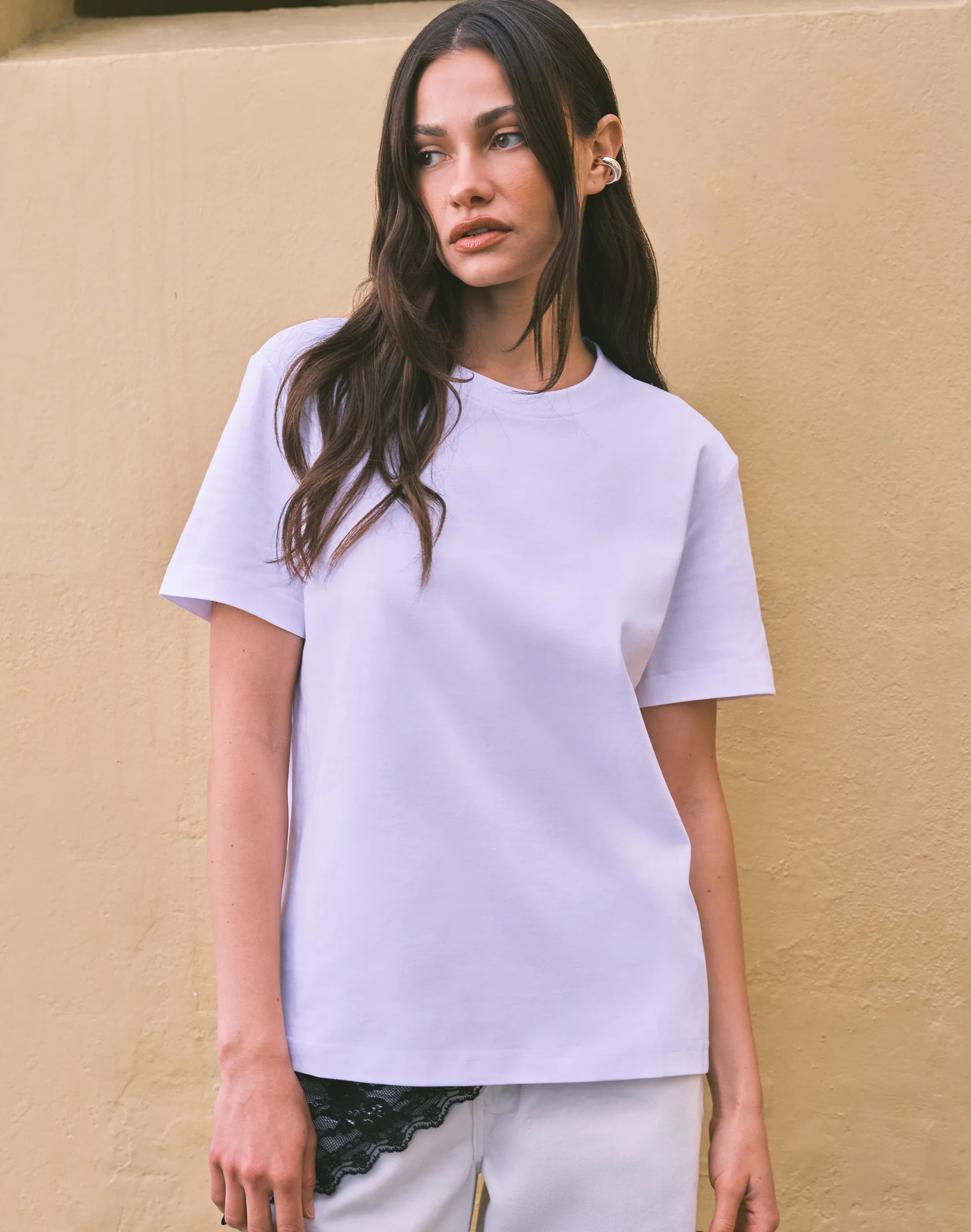 Oversized Boxy Tee White