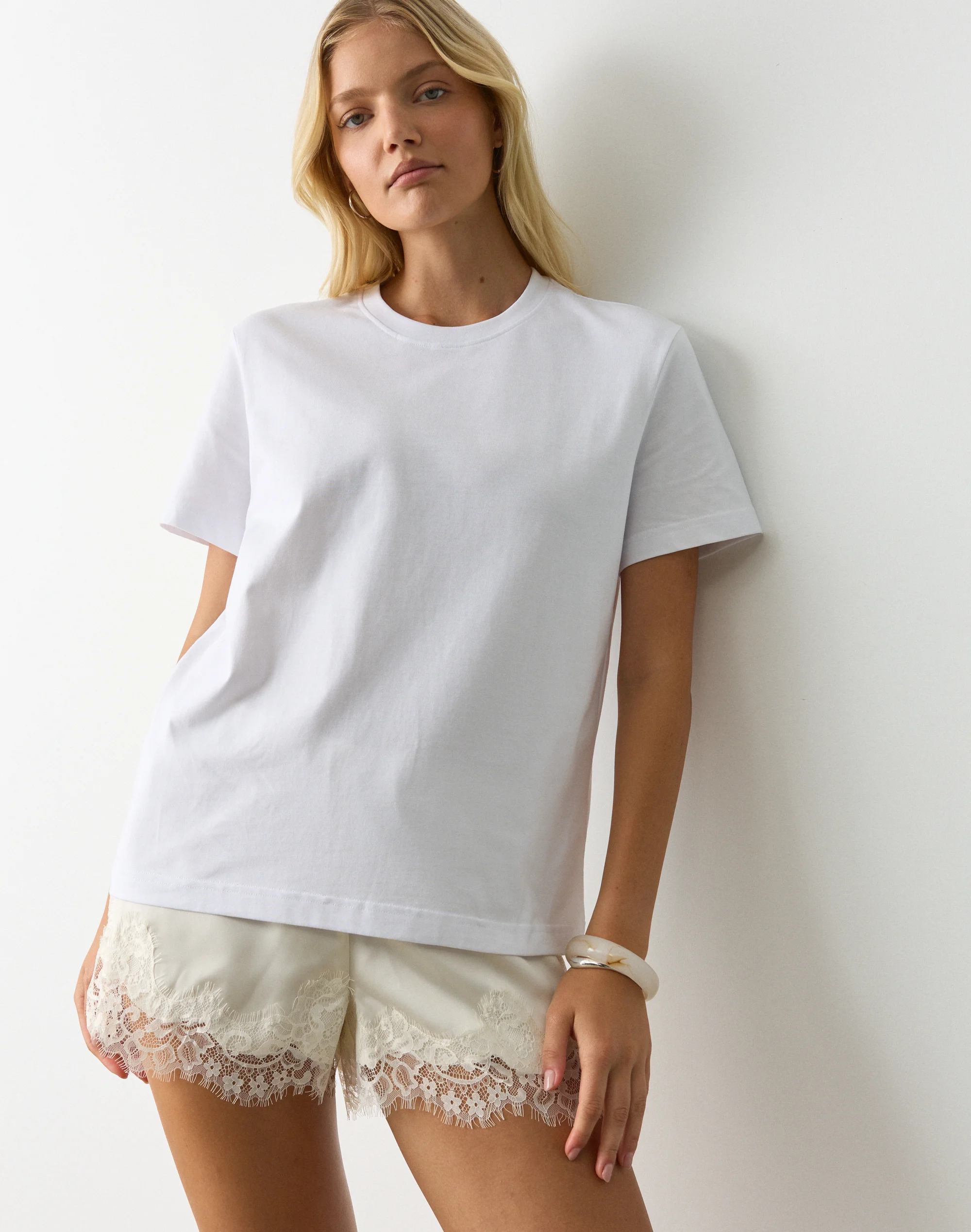 Oversized Boxy Tee White