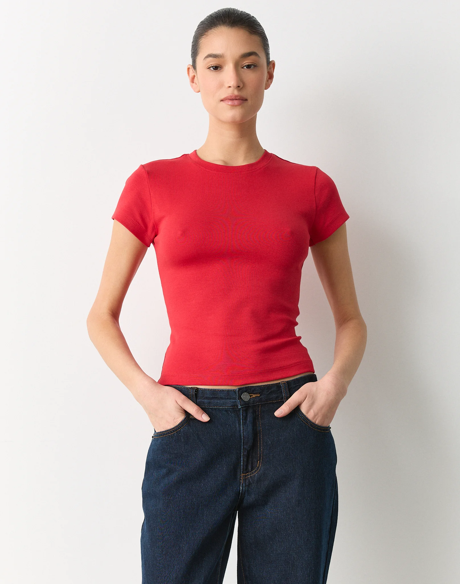 Cotton Basic Tee Get Reddy