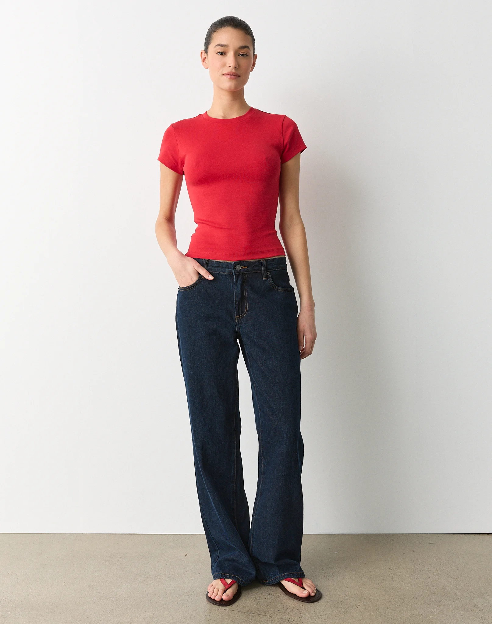 Cotton Basic Tee Get Reddy