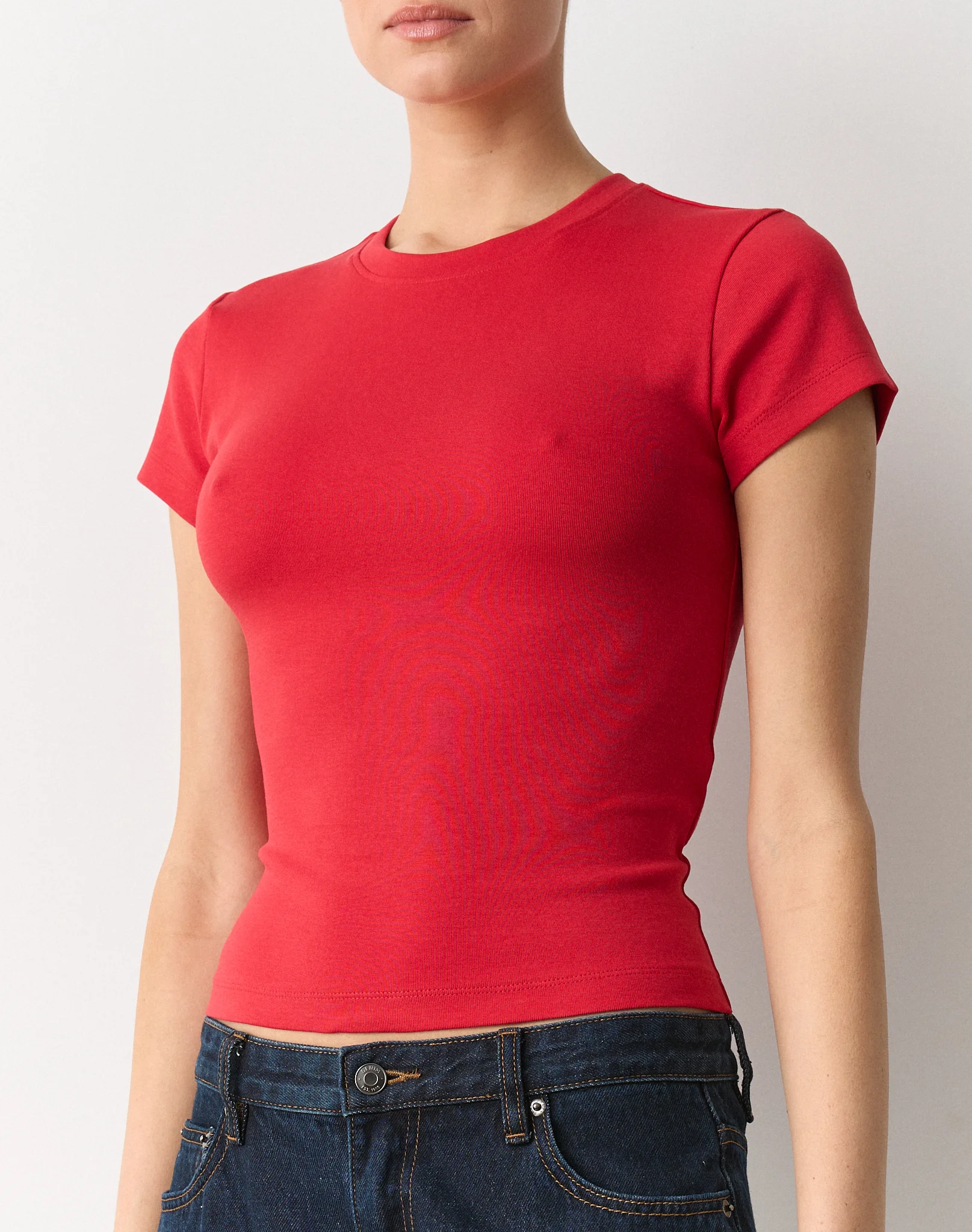 Cotton Basic Tee Get Reddy
