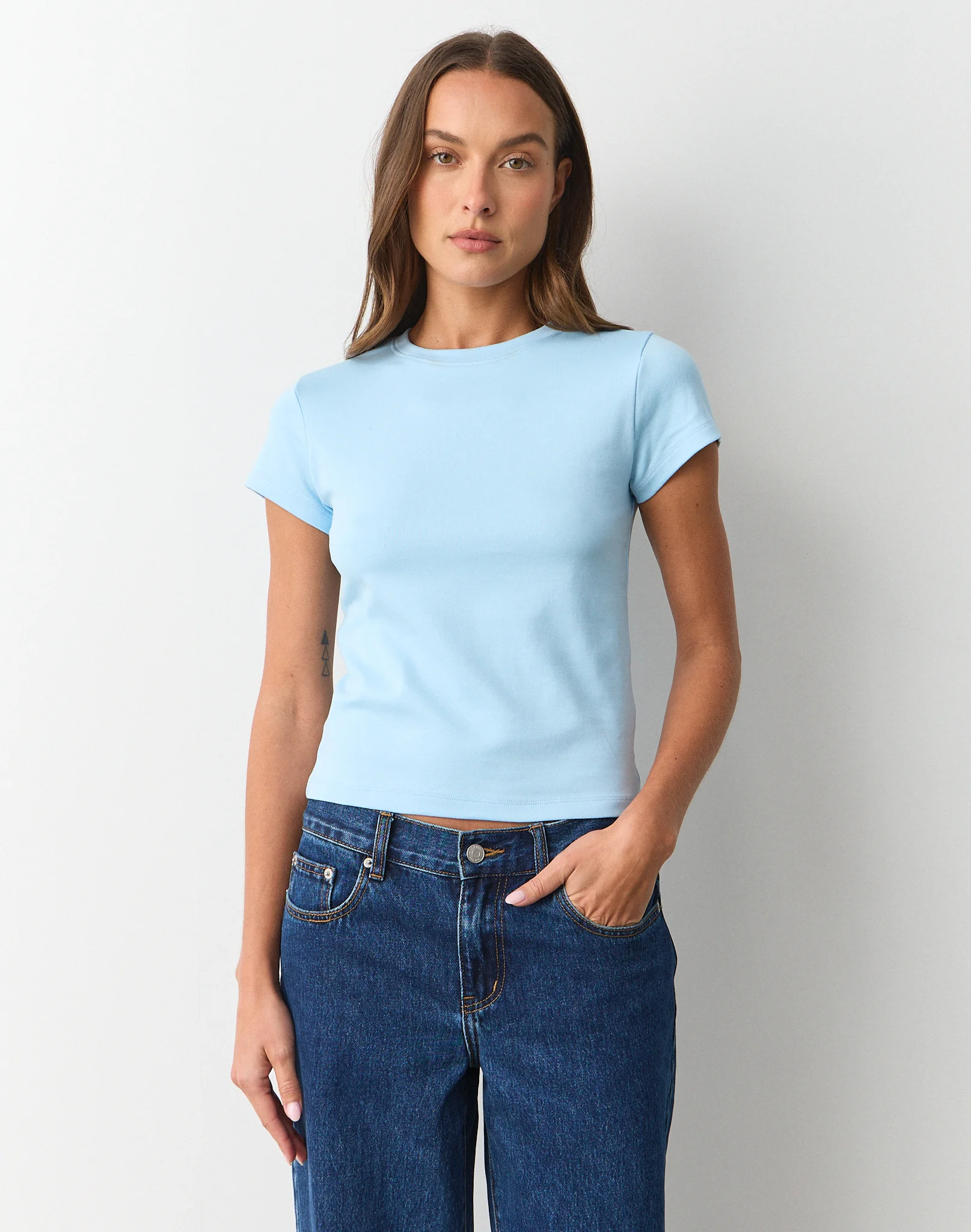 Cotton Basic Tee Glacial Pace