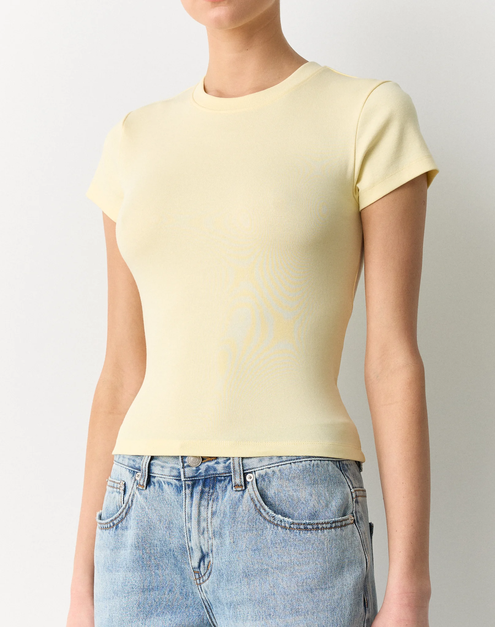 Cotton Basic Tee Margerine