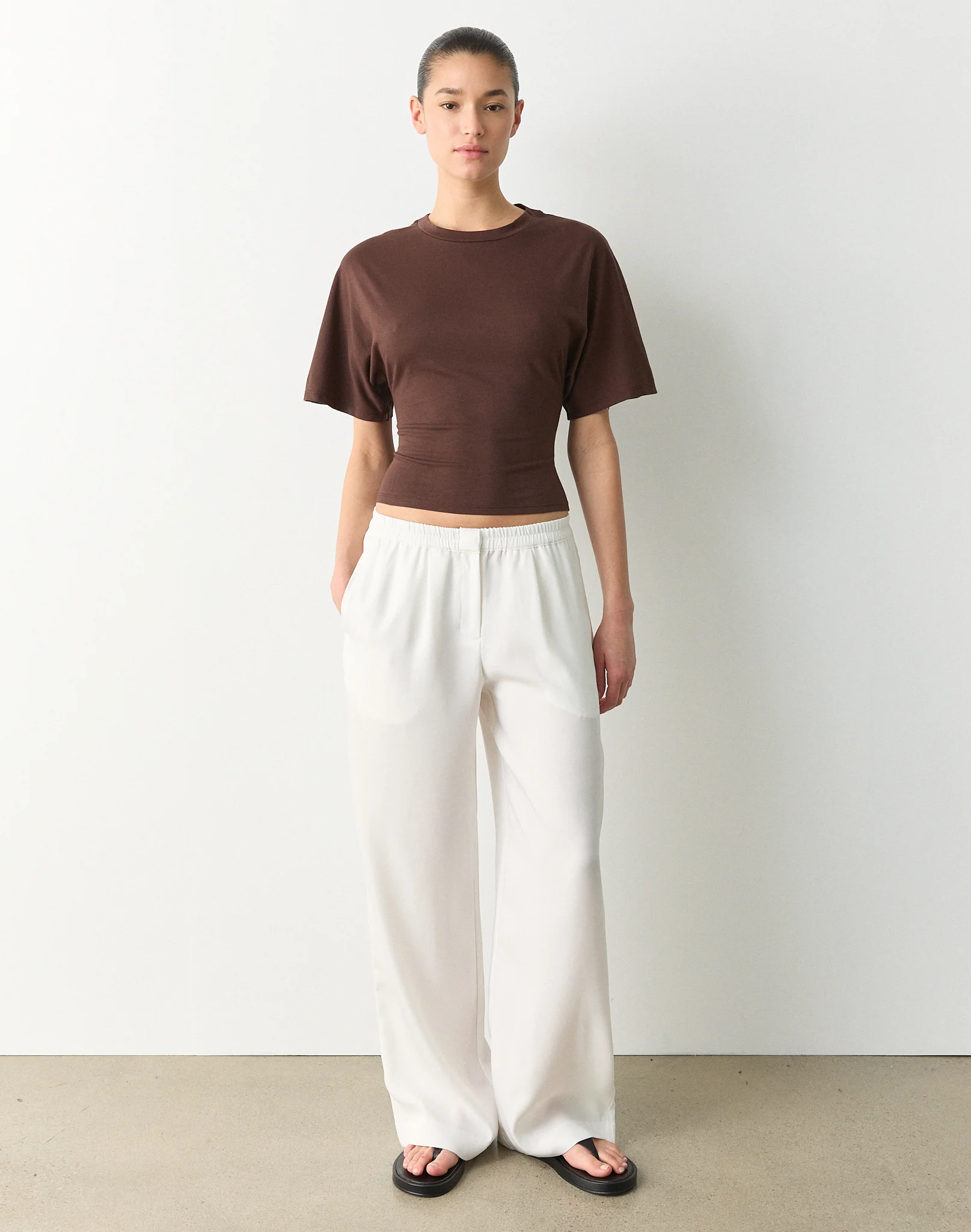 Cinched Shortsleeve Top Fudge Fantasy 3 Cinched Shortsleeve Top Fudge Fantasy