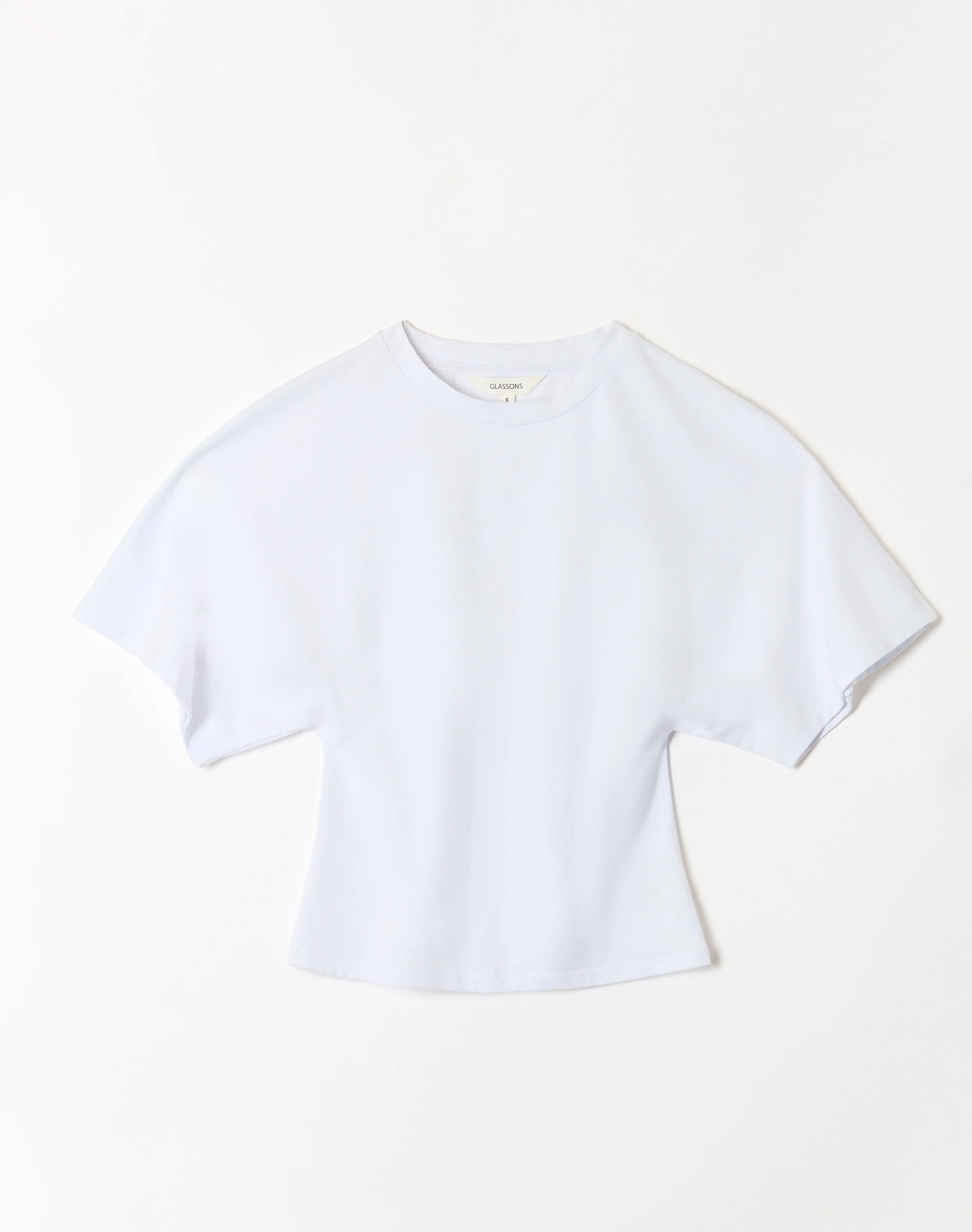Cinched Shortsleeve Top White 7 Cinched Shortsleeve Top White