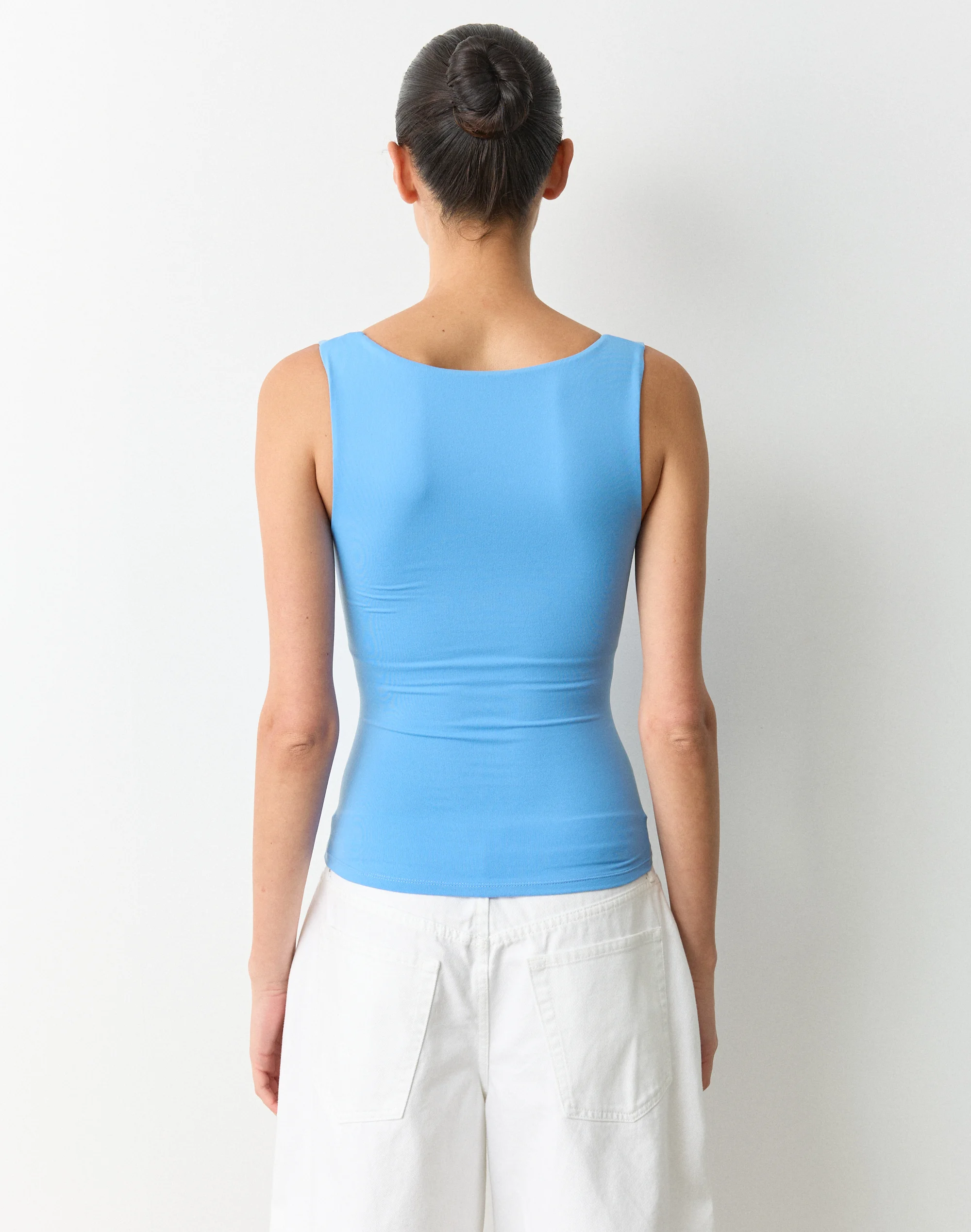 Scoop Neck Supersoft Tank Mystery Blue