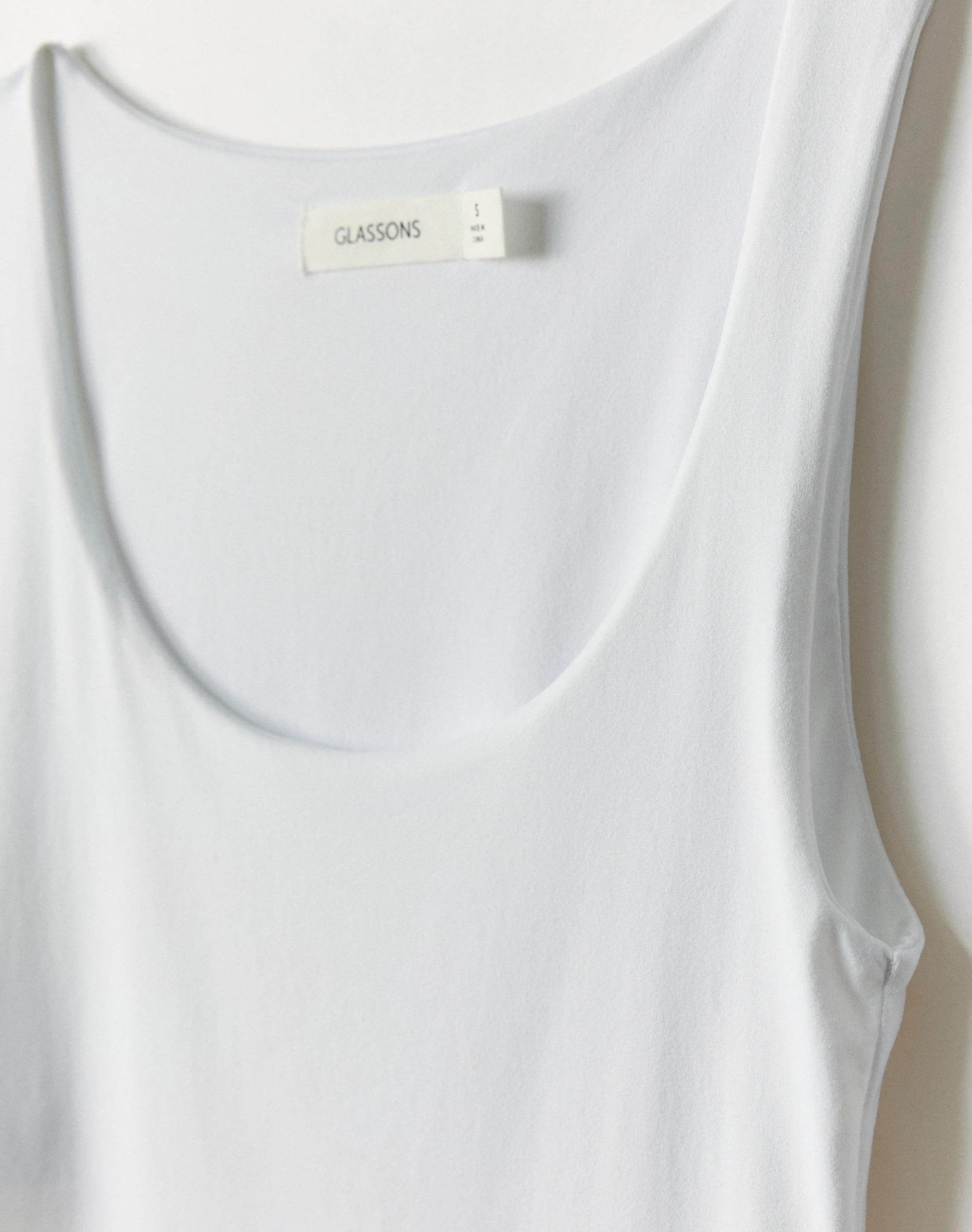 Scoop Neck Supersoft Tank White 8 Scoop Neck Supersoft Tank White