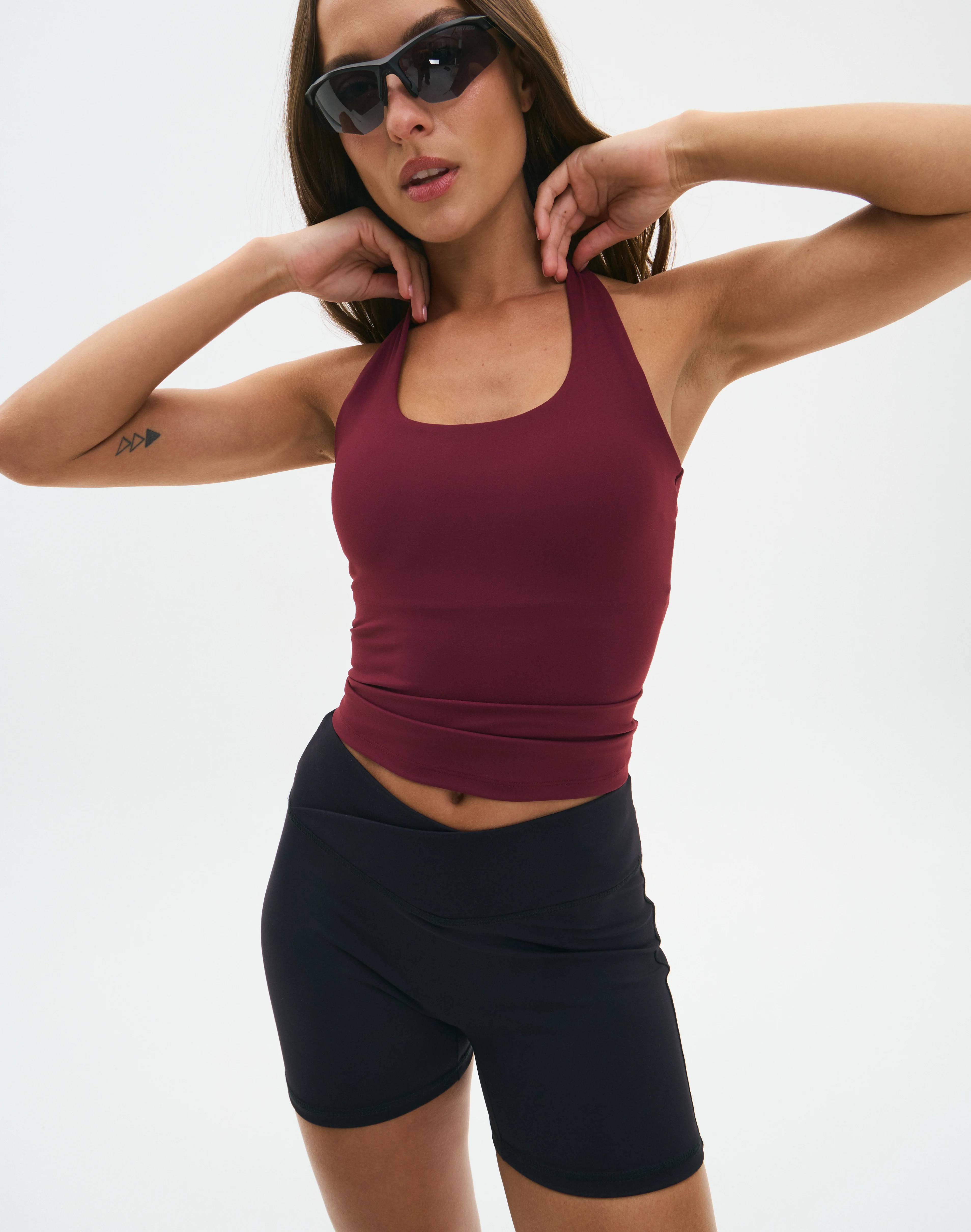 Active Halter Top Sangria Sunset