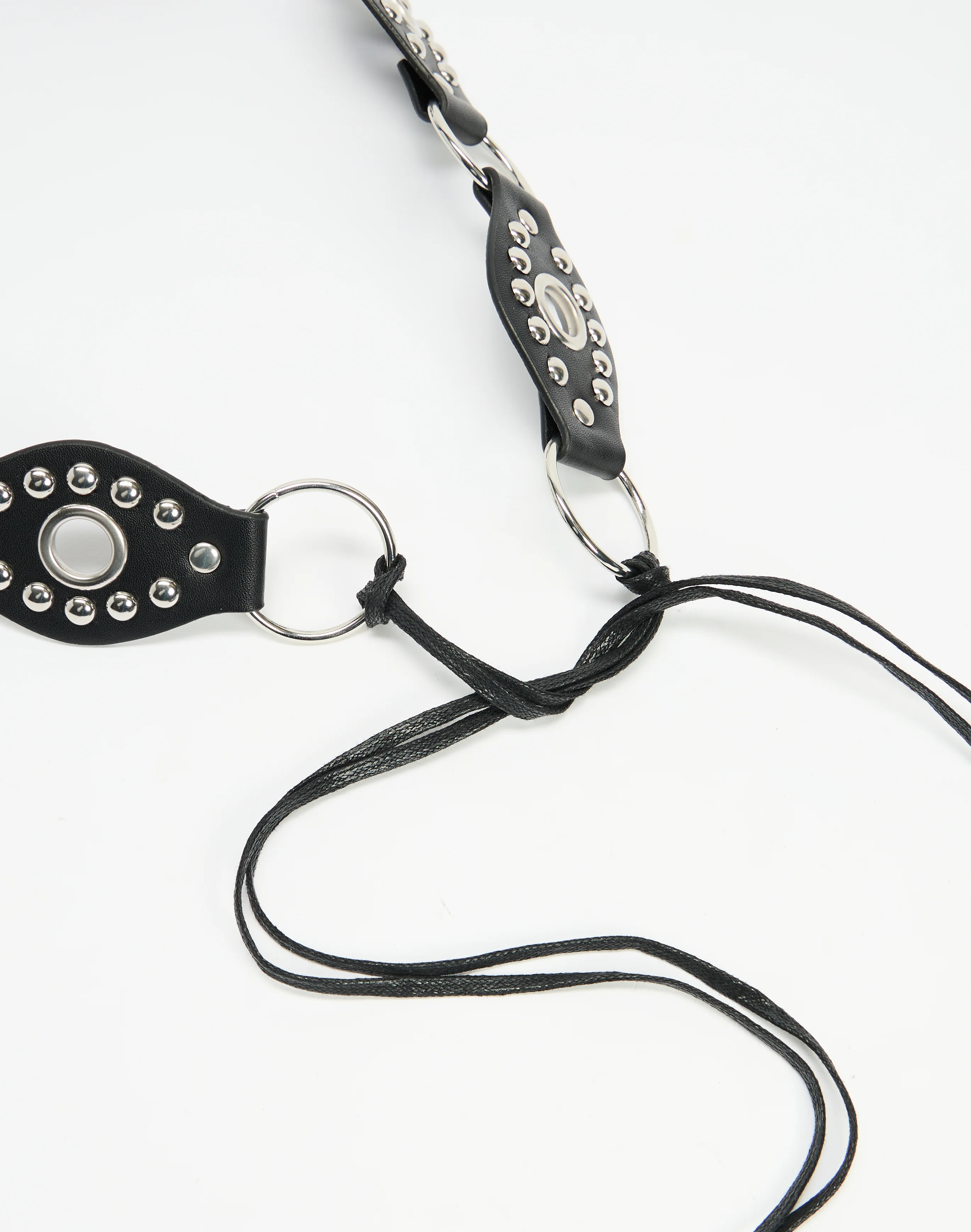 Statement Rope Belt Black X Silver