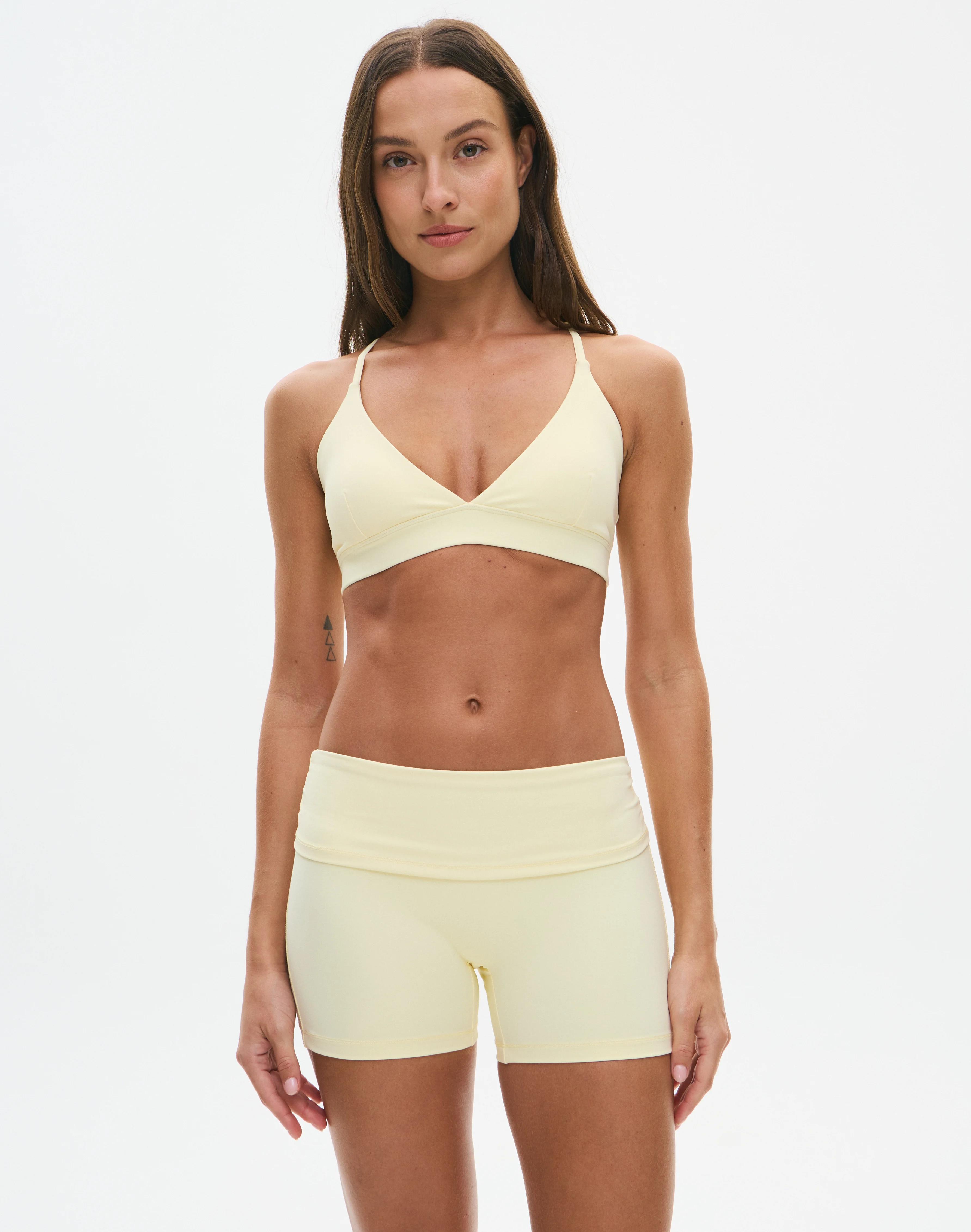 Active Cross Back Sports Bra Margerine