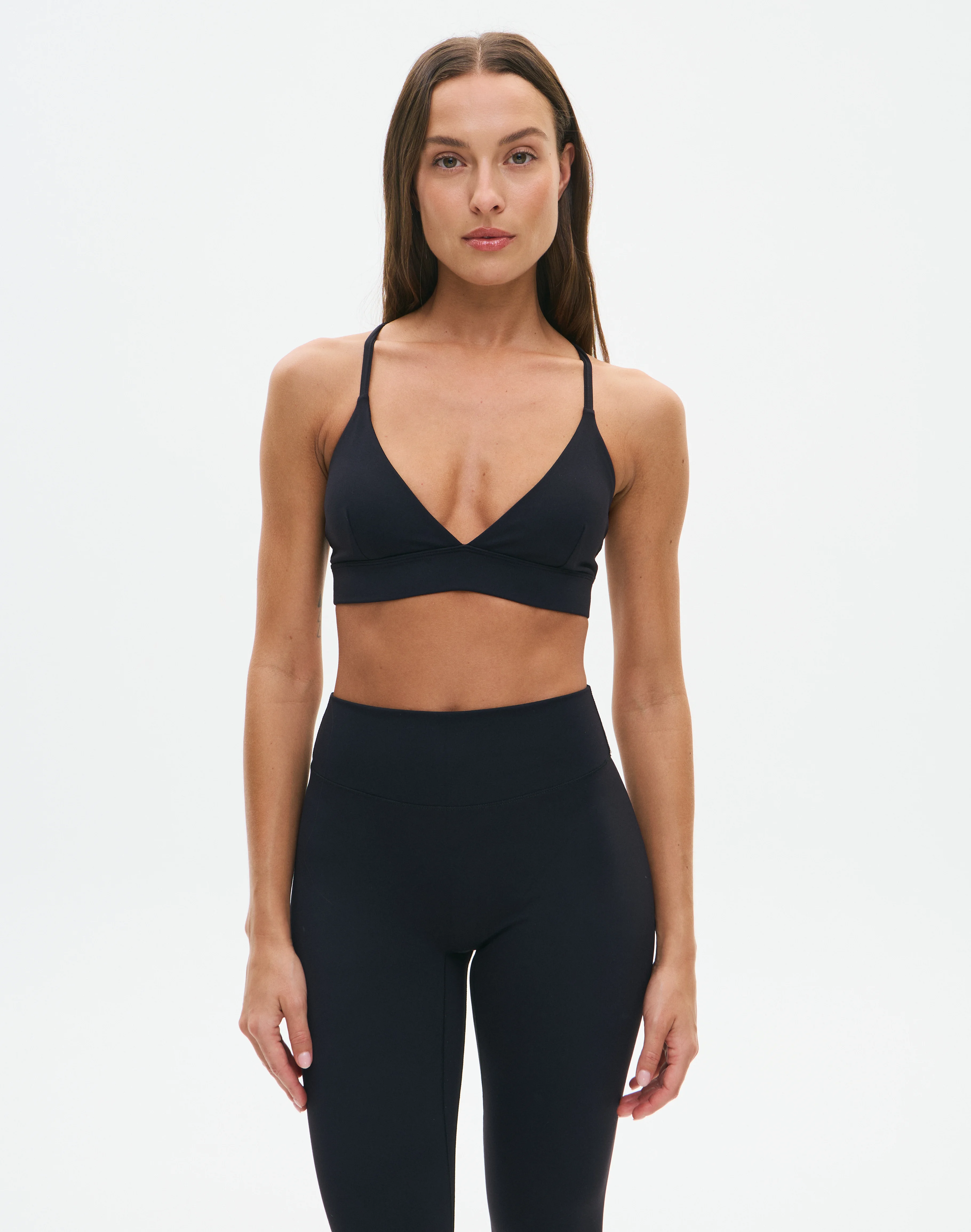 Active Cross Back Sports Bra Black