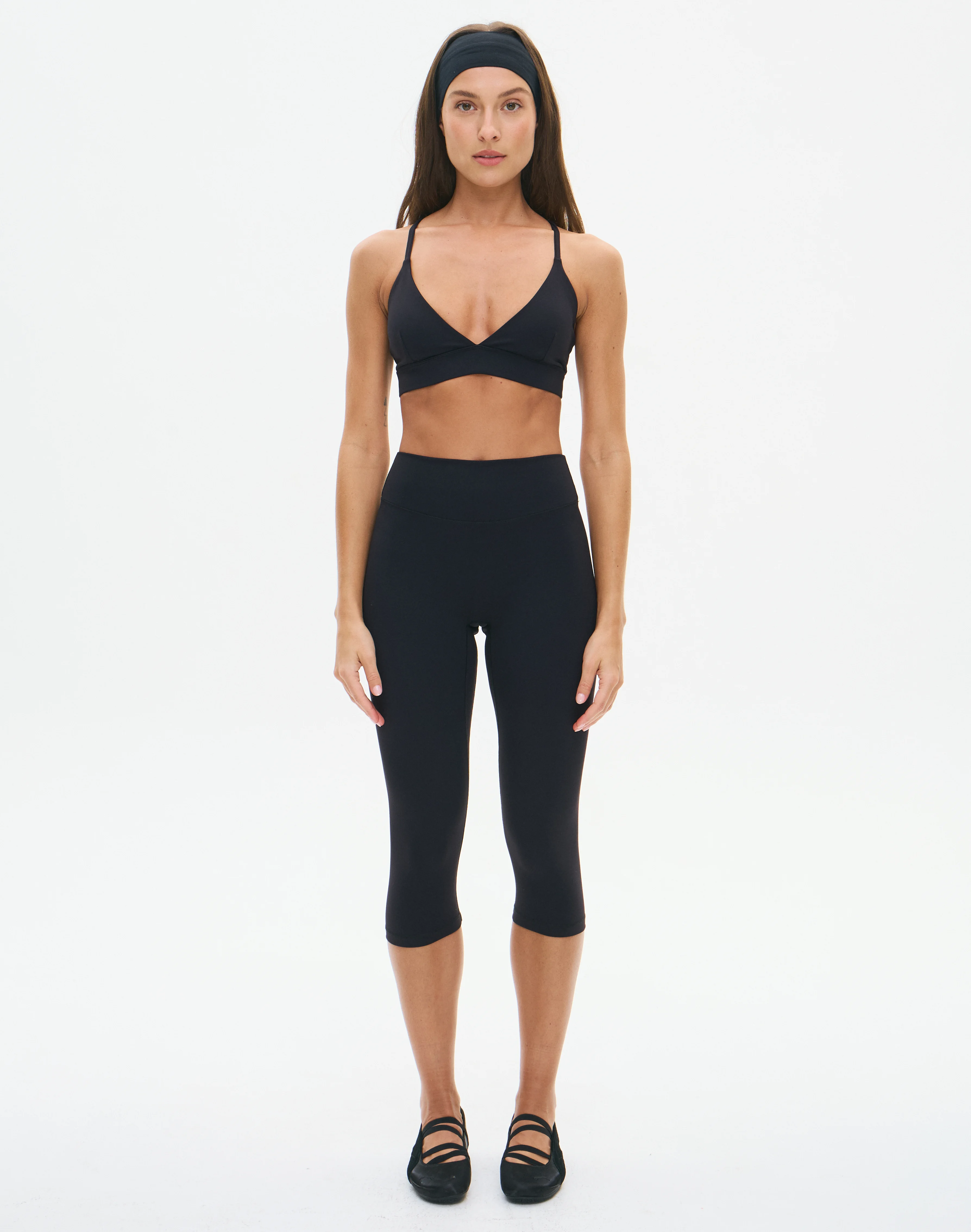Active Cross Back Sports Bra Black