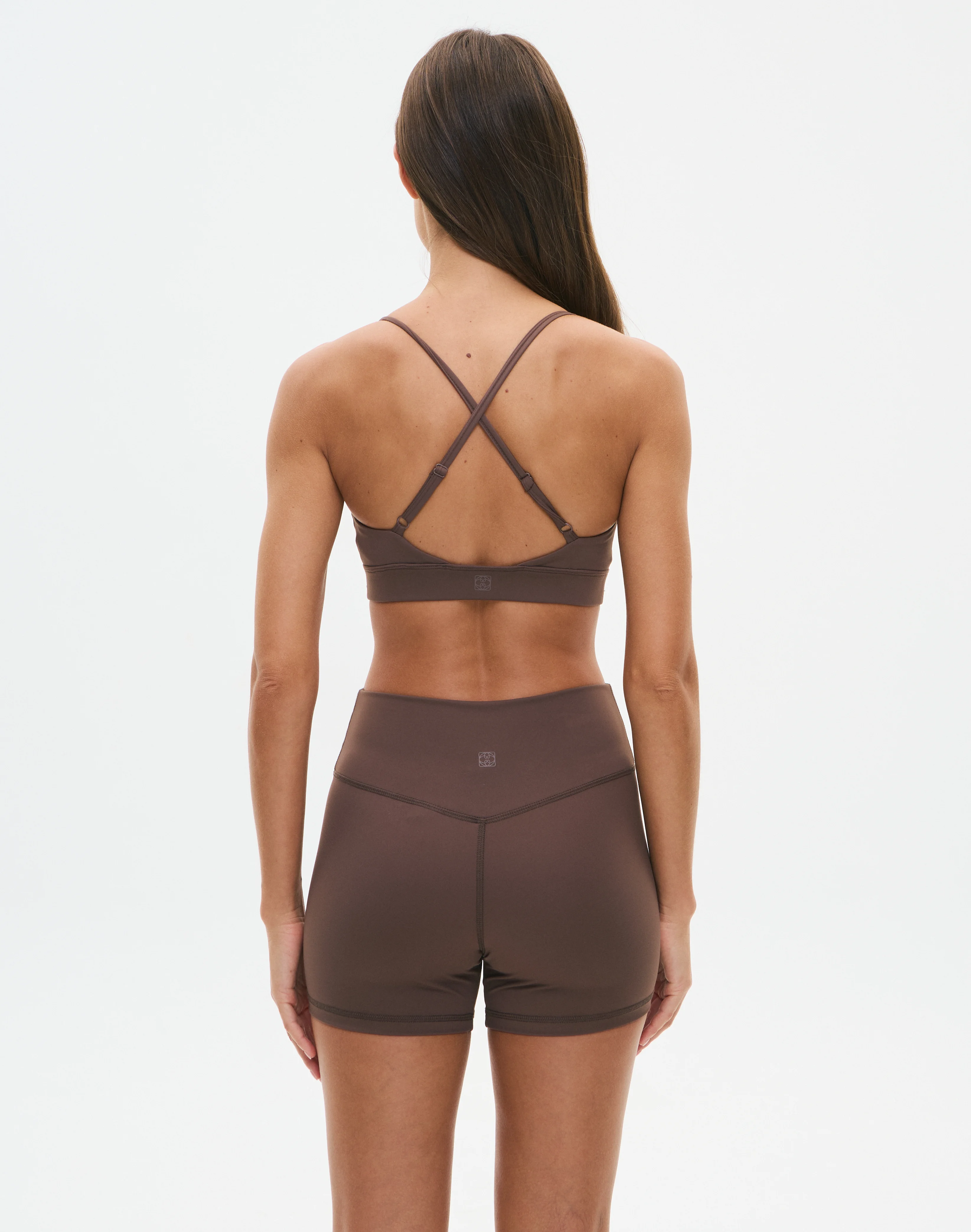 Active Cross Back Sports Bra Irish Coffee