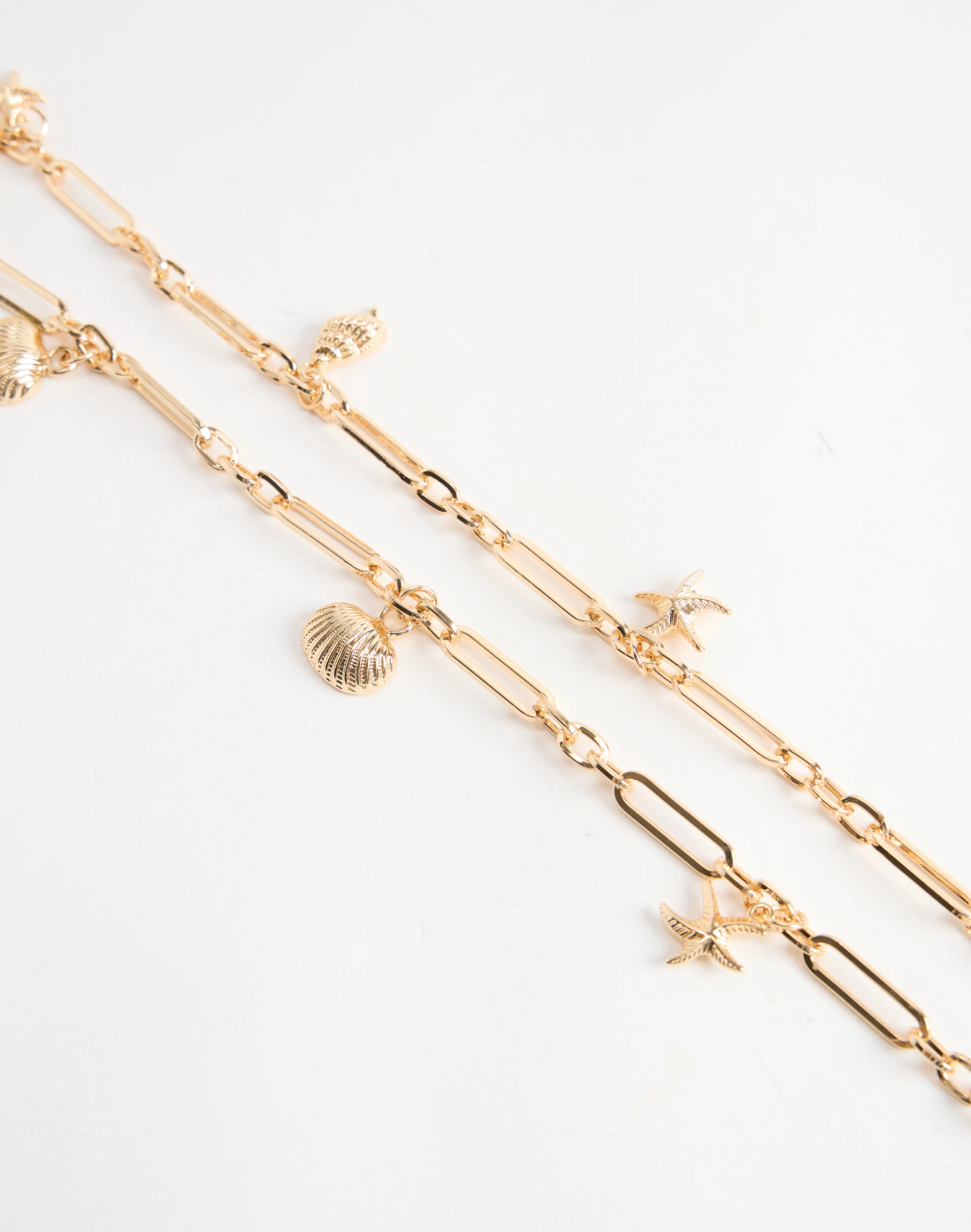 Multi Charm Body Chain in Gold 3 Multi Charm Body Chain in Gold