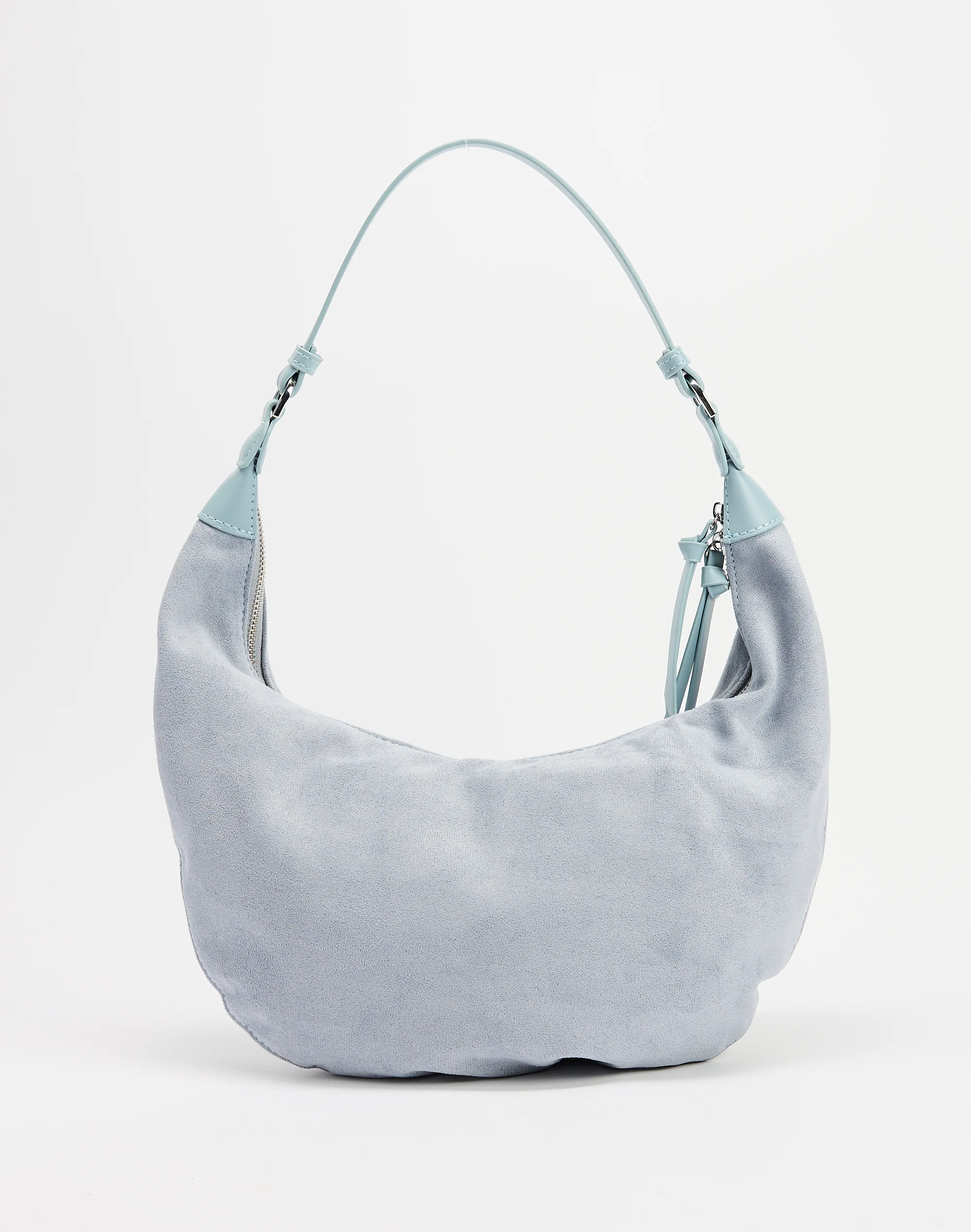Slouch Baguette Shoulder Bag Light Blue