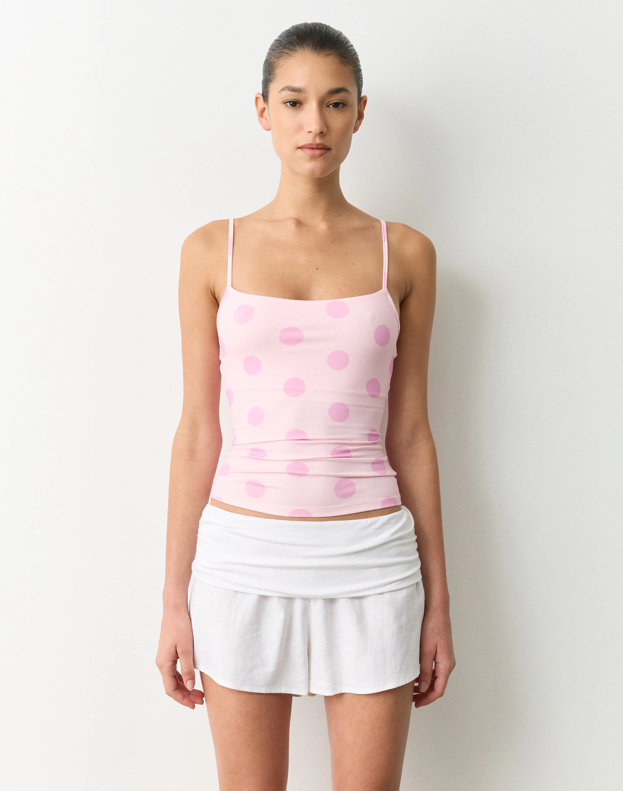 Built-In Bra Thin Strap Cami Bra Thin Strap Cami in Romance Tonal Mariona