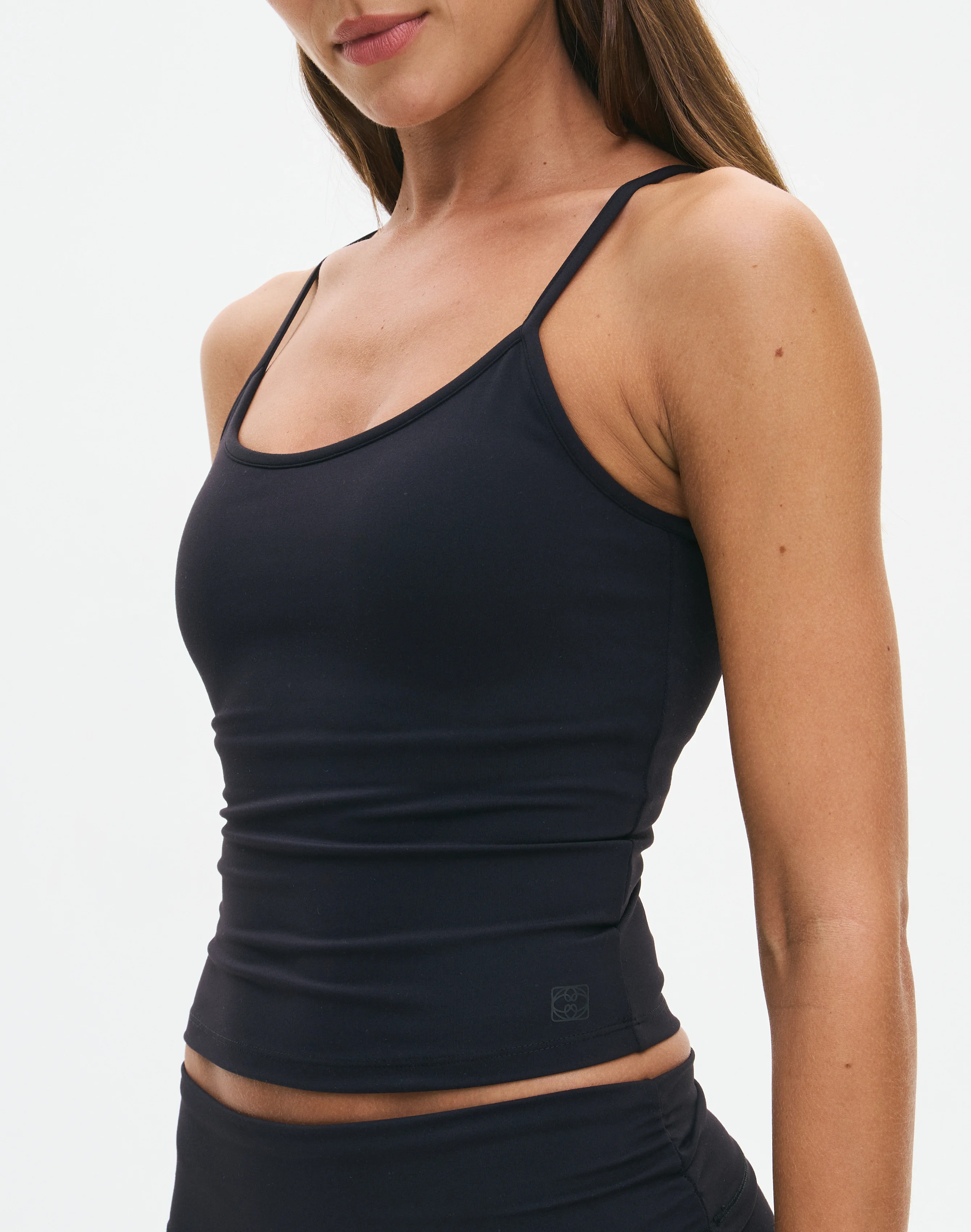 Active Cross Back Top Black