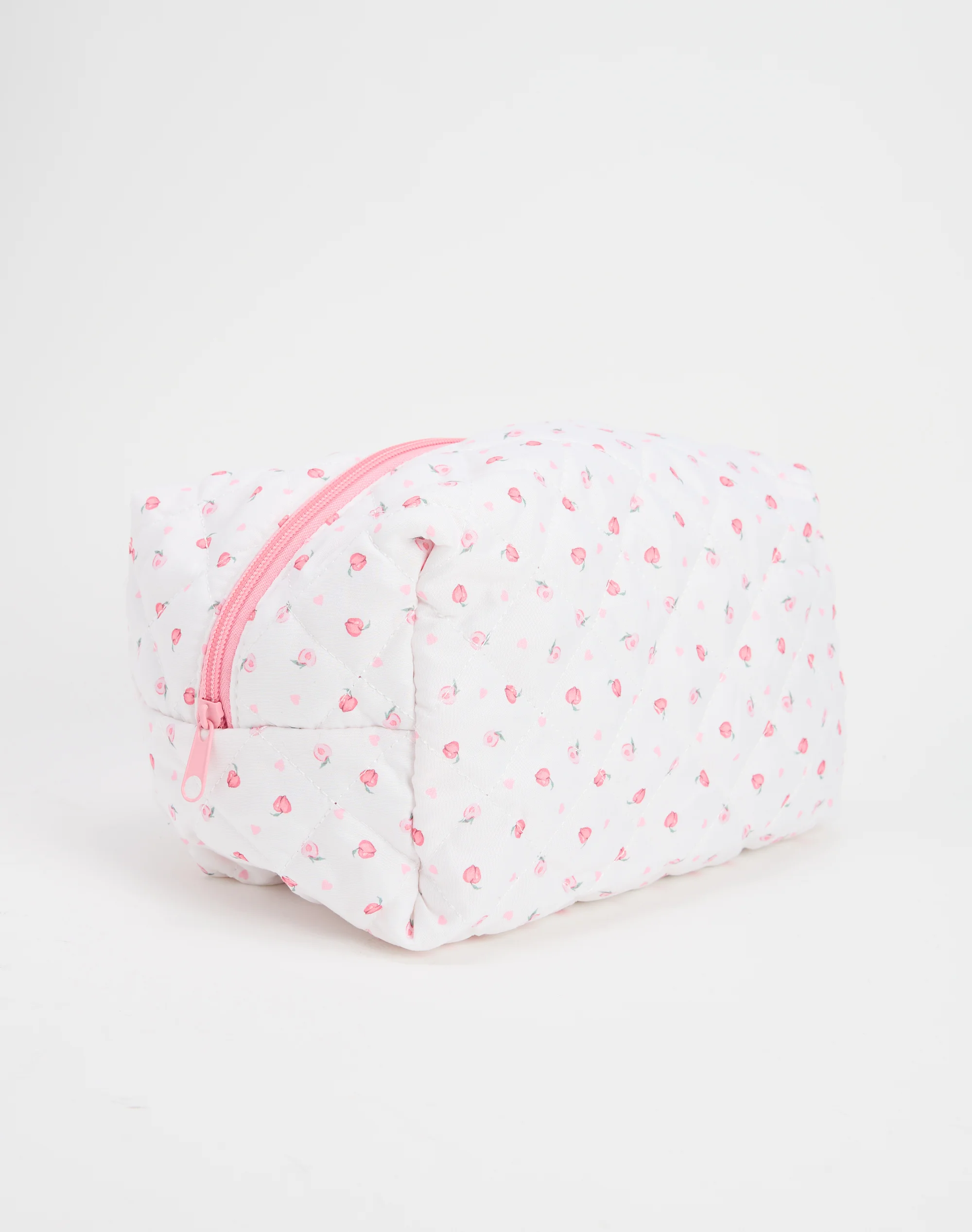 Large Quilted Cosmetic Pouch Princess Peach