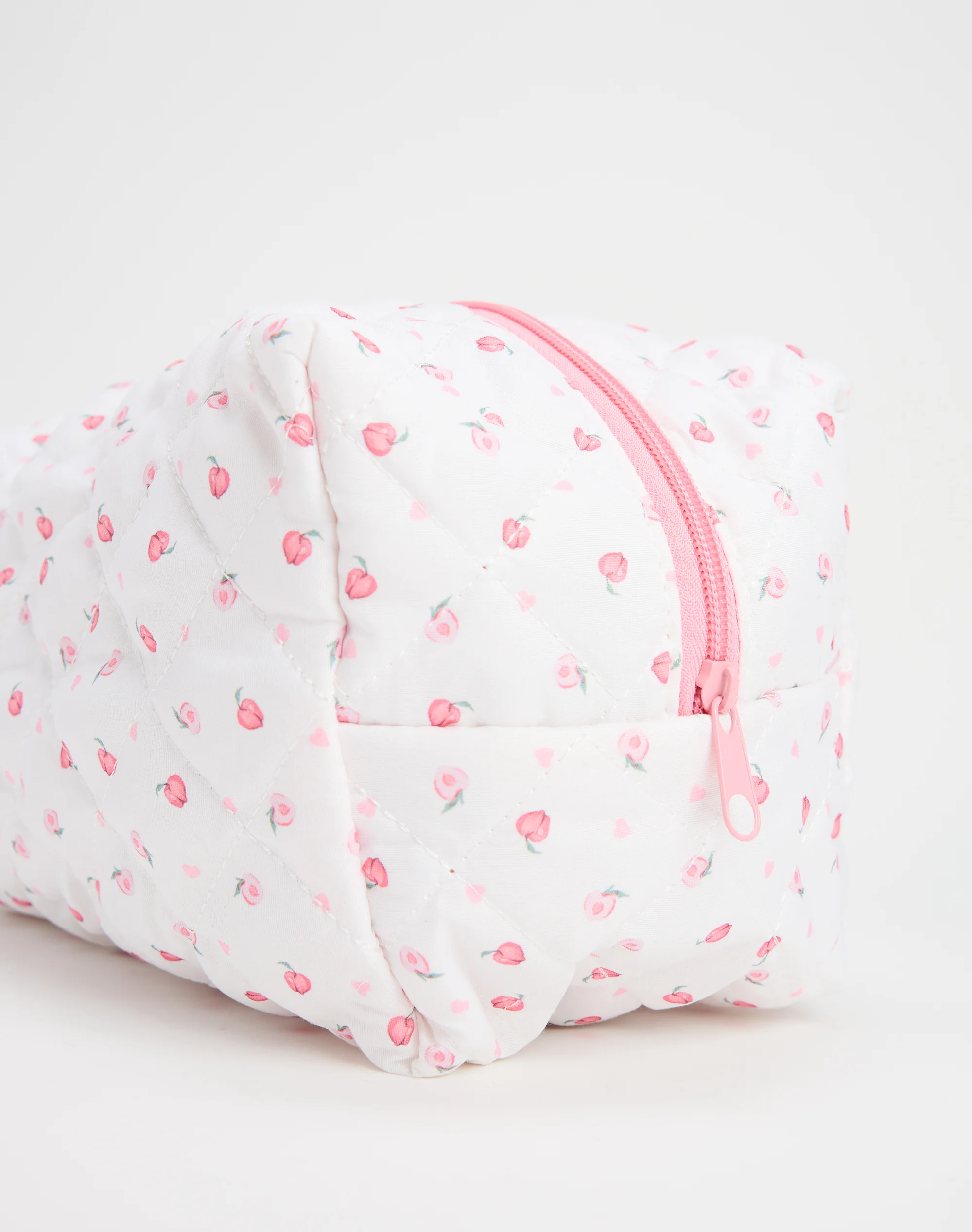 Large Quilted Cosmetic Pouch Princess Peach